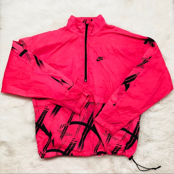 neon pink nike jacket